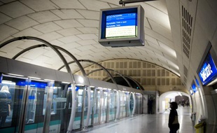 Métro parisien, illustration.