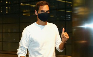 Roger Federer au Qatar, en mars 2021.