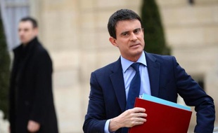 Manuel Valls à son arrivée le 4 avril 2014 à l'Elysée pour le premier conseil des ministres
