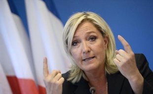 Marine Le Pen le 25 juin 2014 à Nanterre près de Paris