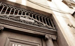La façade de l'Hôtel national à Belsunce, aujourd'hui fermé.