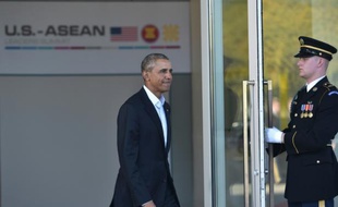Le président américain Barack Obama à Rancho Mirage, en Californie, lors du sommet de l'Asean le 15 février 2016