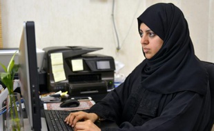 Nassima al-Sadah, candidate aux élections municipales à Qatif, à l'est de Riyad, le 26 novembre 2015