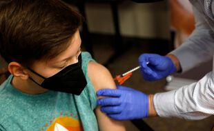 Un enfant américain vacciné contre le Covid-19 (illustration).