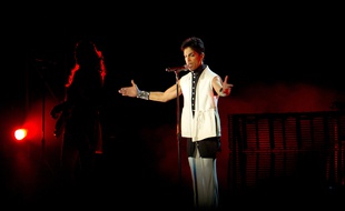 Le chanteur Prince en concert à Göteborg en 2011