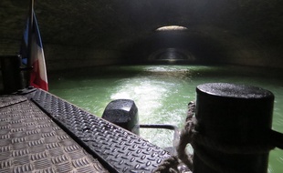 La partie souterraine du Canal Saint-Martin est longue de 2 kilomètres