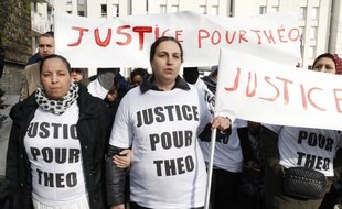 Une marche de soutien à Théo a eu lieu ce lundi à Aulnay-sous-Bois.