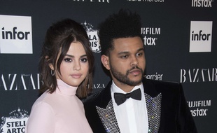 Selena Gomez et The Weeknd le 9 septembre 2017 à New York.
