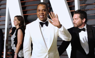 Jay Z à l'after party Vanity Fair des Oscars, à Beverly Hills le 23 février 2015.