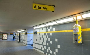 La gare RER de Noisy-le-sec, dans laquelle un jeune homme a été lynché samedi 2 avril dans la soirée, photographiée le 3 avril.
