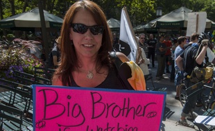 Une manifestation contre la NSA, en 2013 à New York.