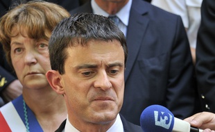 Manuel Valls en conférence de presse, le 18 juin 2012