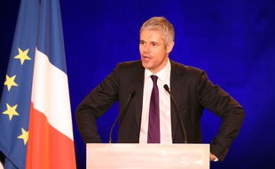 Laurent Wauquiez, à Nîmes, lors d'un meeting de l'UMP, le 27 novembre 2014.