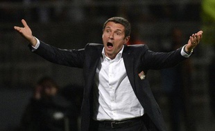 Rémi Garde, l'entraîneur de l'OL, le 28 septembre 2013 contre Lille.