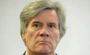 Le ministre de l'Agriculture Stéphane Le Foll à Luché-Pringe, le 29 janvier 2016