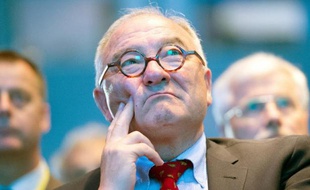 Jean-Jacques Dordain, directeur de l'ESA, le 6 août 2014 à Darmstadt