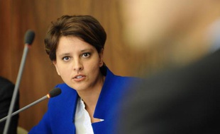 La ministre de la Jeunesse, Najat Vallaud-Belkacem, le 22 avril 2014 à Vandoeuvre-lès-Nancy