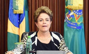 La présidente brésilienne Dilma Rousseff, le 3 décembre 2015 à Brasilia