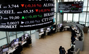 La salle des marchés d'Euronext à La Défense, près de Paris, le 12 novembre 2015