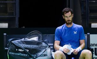Andy Murray lors de l'Open de Rennes, le 13 septembre 2021.