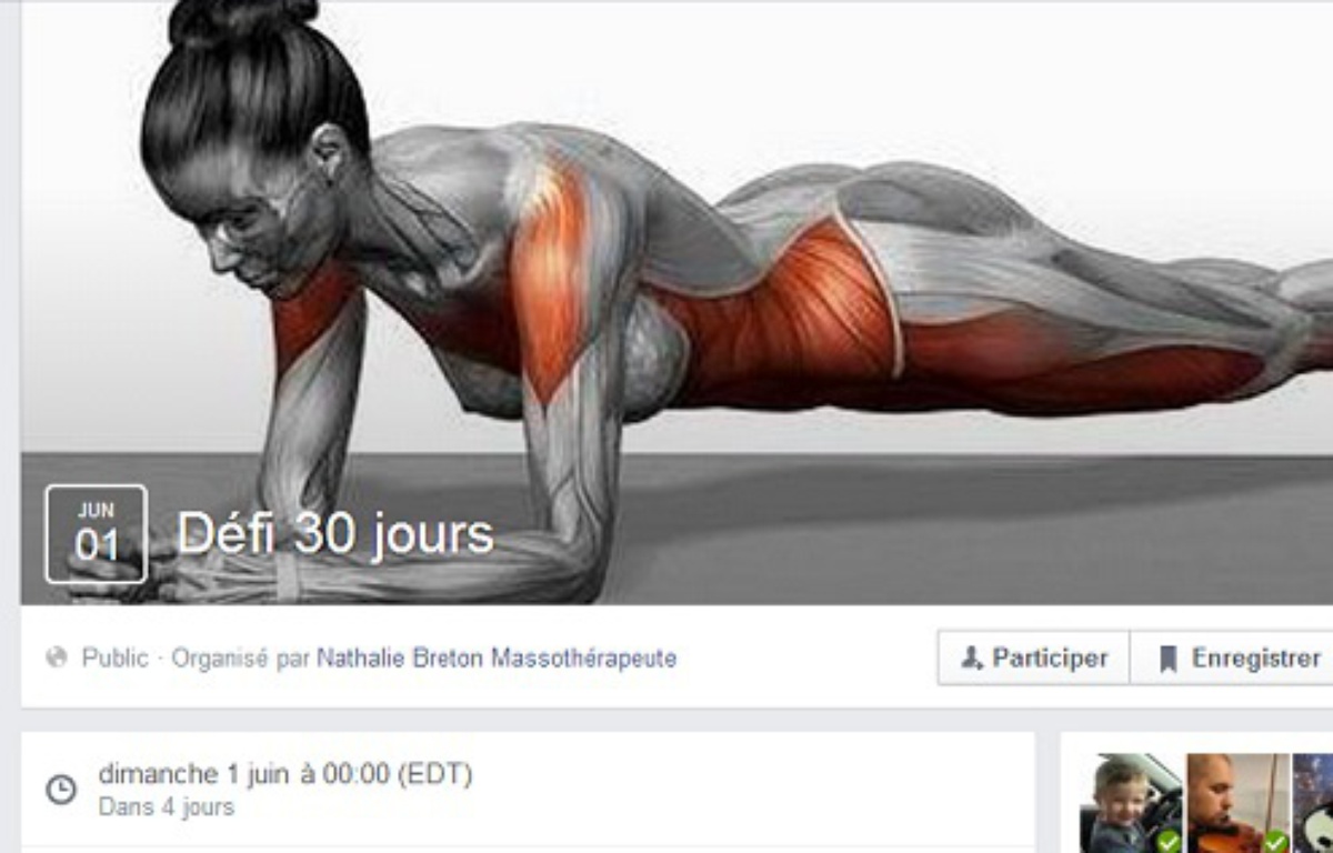 Défi Planche 30 Jours Résultats Pourquoi participez-vous au défi gainage de 30 jours lancé sur Facebook?