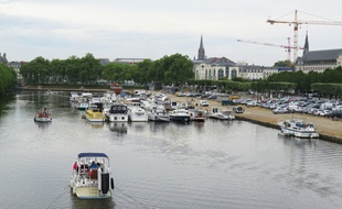 Le canal Saint-Félix à Nantes peut accueillir 50 bateaux de plaisance.