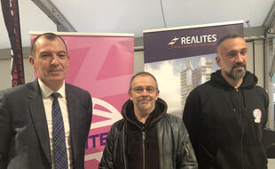 Yoann Joubert, Arnaud Ponroy et Guillaume Saurina, coach du NAHB.