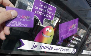 La carte de paiement sans contact de l'opérateur de transport de service public de la métropole lilloise Transpole.