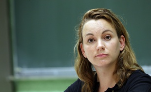 Axelle Lemaire, la secrétaire d'Etat au Numérique, lors de l'université d'EELV, le 21 août 2015, à Lille.