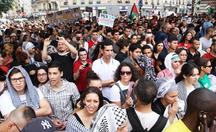 Manifestation de soutien au peuple palestinien à Paris, le 19 juillet 2014.