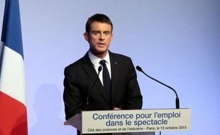 Le Premier ministre Manuel Valls, le 15 octobre 2015 à Paris