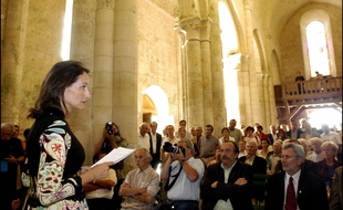 Ségolène Royal lors du lancement des Nuits Romanes en 2006.