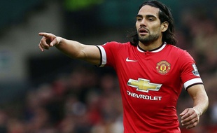 Radamel Falcao lors de Manchester United-Arsenal le 17 mai 2015.