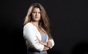 Marlene Schiappa, secretaire d'Etat chargee de l'egalite femmes-hommes, dans sons bureau rue Saint Dominique. Paris, FRANCE