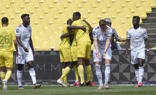 Le désarroi des Girondins sur un des buts nantais.