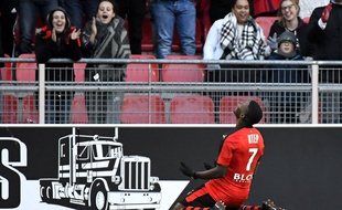 L'émotion de Paul-Georges Ntep après son but face à Saint-Étienne.