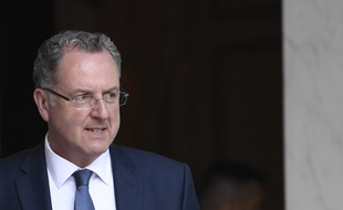 Le ministre de la Cohésion des territoires Richard Ferrand, le 31 mai 2017 à l'Elysée.