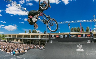 Un participant du Festival des sports extêmes à Montpellier.