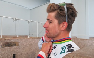 Peter Sagan dans les douches de Paris-Roubaix