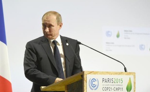 Le président russe Vladimir Poutine lors de la COP21 à Paris, le 30 octobre 2015