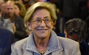 Isabelle Balkany lors d'un meeting de Valérie Pécresse à Paris en 2015.