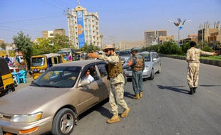 La police à un check-point à Herat en Afghanistan, le 27 septembre 2019.
