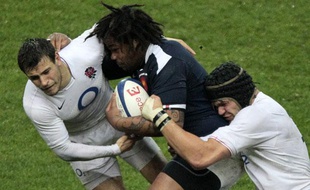 Mathieu Bastareaud, le 20 mars 2010, lors de son dernier match en Equipe de France