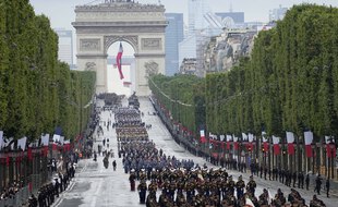 Défilé militaire sur les Champs-Elysées le 14 juillet 2021.