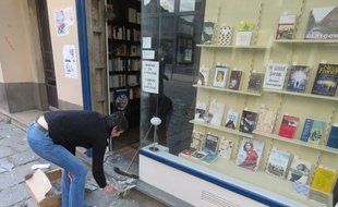 Plusieurs commerces ont eu leur vitrine brisée lors d'affrontements en marge des mobilisations contre la loi Travail.