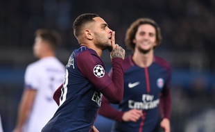 Kurzawa durant le match PSG-Anderlecht, le 31 octobre 2017 au Parc des Princes.
