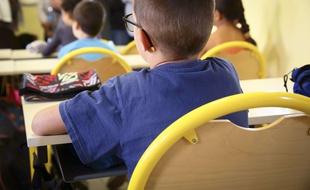 Clermont l'Herault, le 11 septembre 2017.Un élève de l'ecole élementaire Alphonse Daudet.Credit:LODI Franck/SIPA