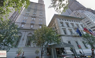Capture d'écran Google Street View sur l'hôtel Pierre à New York.