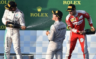 Le podium du Grand Prix d'Australie