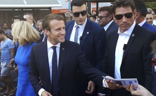 Emmanuel Macron à Athènes le 8 septembre 2017.